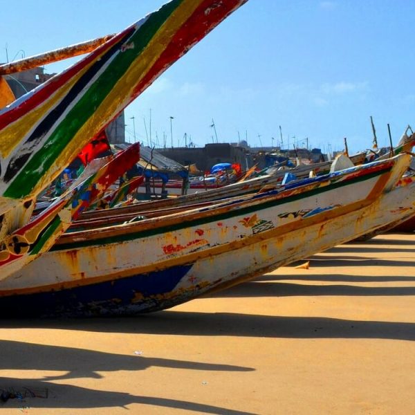 The former capital of Senegal with its colorful fishing boats